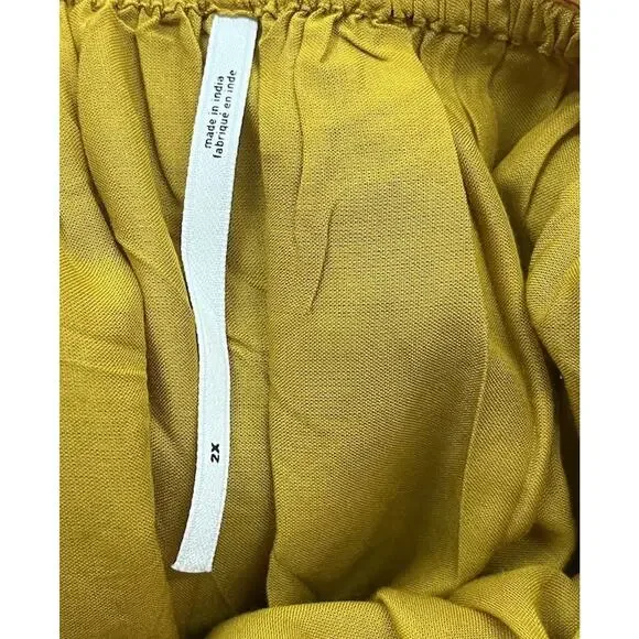 Anthropologie The Marais Printed Chiffon Maxi Dress Ruffle Tiered Plus Size 2X - Picture 10 of 10